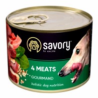 Savory Adult dog 4 Meats Консерви для собак м'ясне асорті