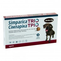 Simparica Trio Таблетки для собак від бліх, кліщів і глистів 40 - 60 кг