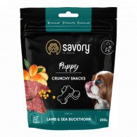 Savory Puppy Crunchy Snacks Ласощі для цуценят з ягням та обліпихою