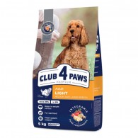 Club 4 Paws Premium Light Medium & large Breeds Корм для собак середніх і великих порід схильних до повноти з індичкою