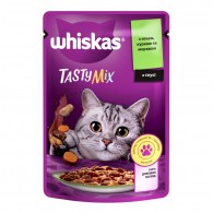 Whiskas Tasty Mix Консервы для кошек с ягненком, курицей и морковью в соусе