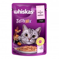 Whiskas Tasty Mix Консервы для кошек с лососем и морковью в соусе