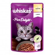 Whiskas Pure Delight Консервы для кошек с курицей в желе