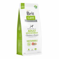 Brit Care Dog Sustainable Adult Medium Breed Chicken & Insect Сухий корм для собак середніх порід з куркою та комахами