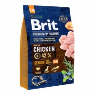 Brit Premium Senior S+M Chicken Сухой корм для пожилых собак мелких и средних пород с курицей