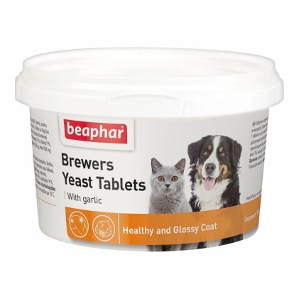 Beaphar Brewers Yeast Tablets Пивные дрожжи с чесноком для собак и кошек