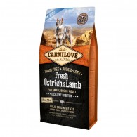 Carnilove Fresh Ostrich & Lamb Small Dog Беззерновой сухой корм для собак малых пород со страусом и ягненком