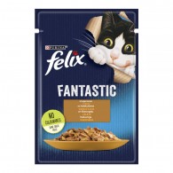 Purina Felix Fantastic (пауч) Консерви для кішок з індичкою в желе