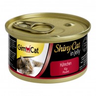 GimCat ShinyCat in jelly Консервы для кошек Курица в желе