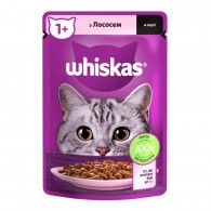 Whiskas Консерва для кошек с лососем в соусе