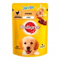 Pedigree junior with chicken in jelly Консерви для цуценят курка в желе