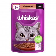 Whiskas Консерва для кошек с индейкой в соусе