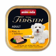 Animonda Vom Feinsten Adult mit Rind Ei + Schinken Консервы для собак с говядиной яйцом и ветчиной