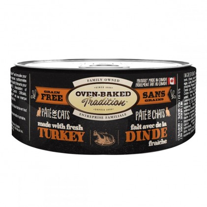 Oven-Baked Tradition Grain Free Turkey Беззерновая консерва для кошек паштет с индейкой